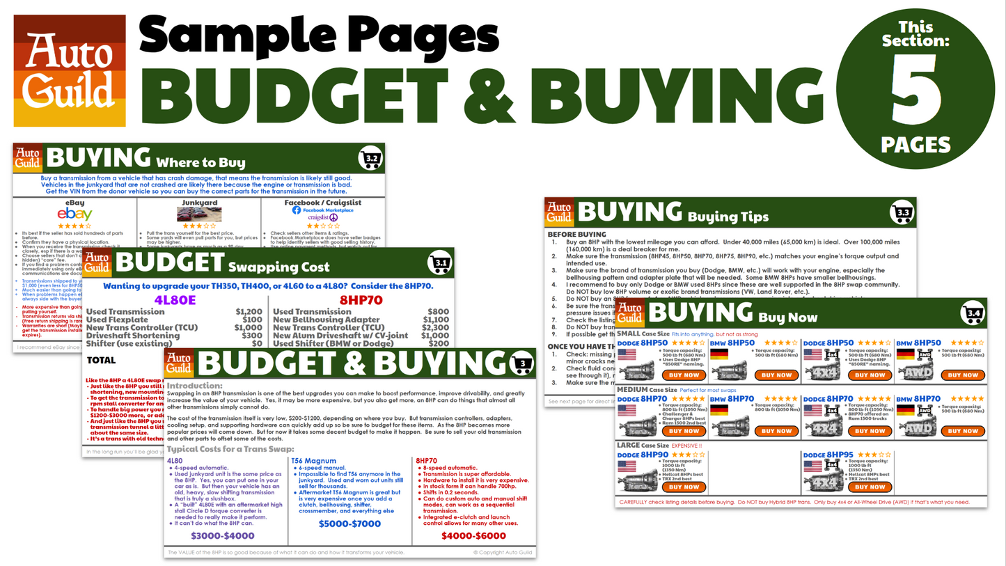 eBook: 8HP Transmission Swap