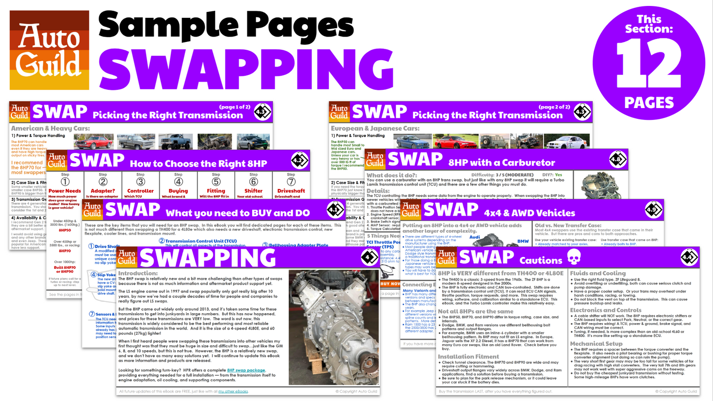 eBook: 8HP Transmission Swap