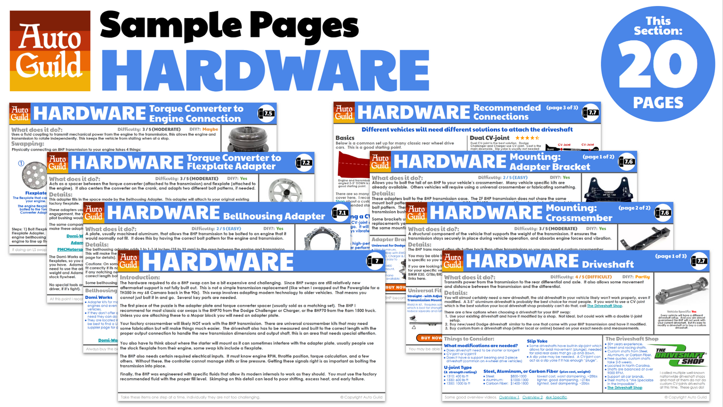 eBook: 8HP Transmission Swap